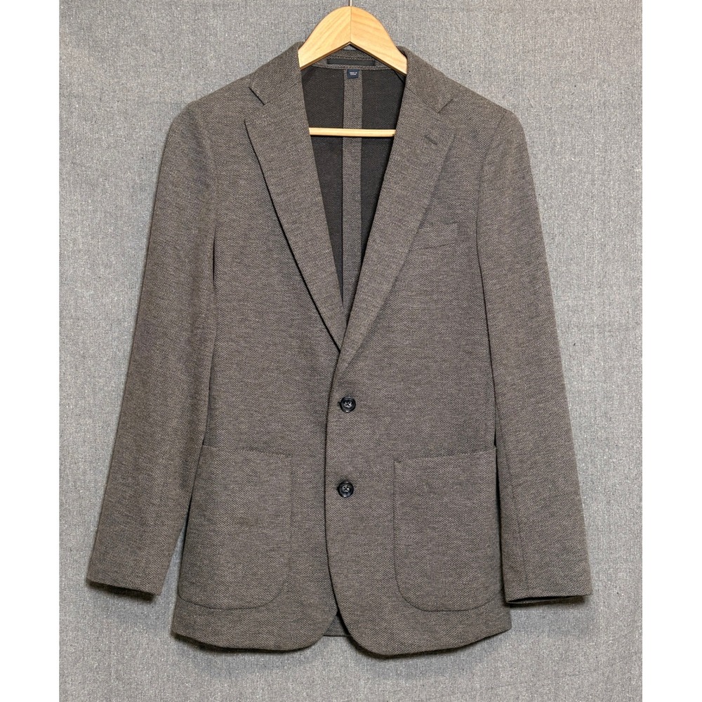 J.Crew Thompson Blazer Mens XS Gray Textured Knit 2 Button Sport Coat AU595